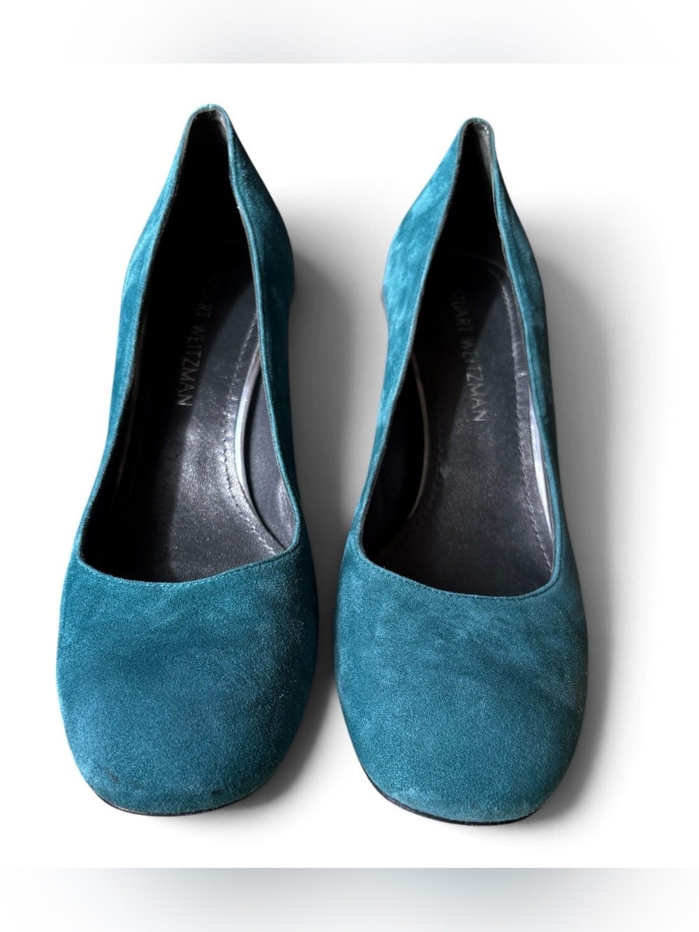 Stuart Weitzman Marymid Blue Block Heel Pumps, Women’s Size 10 M - Picture 5 of 10